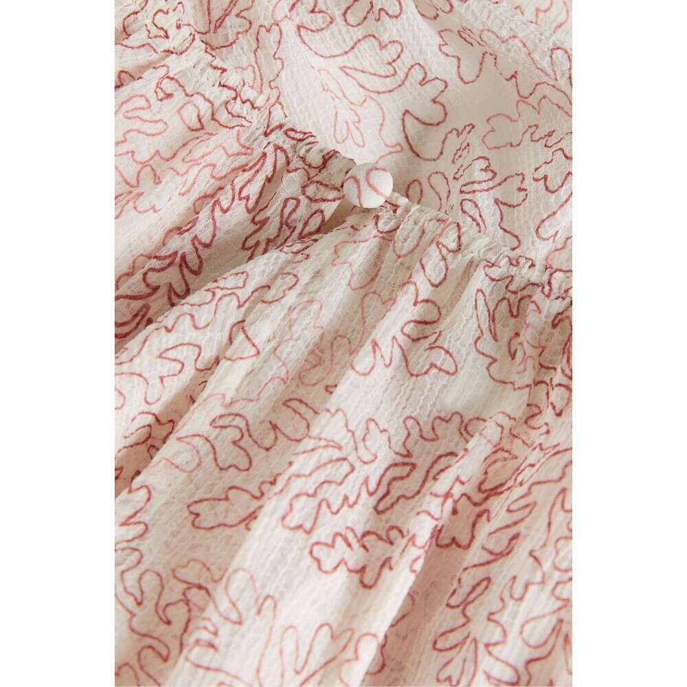 NEW! Ted Baker Women's 0 Evelyna Coral-Print Ruffle Mini Dress NWT $295 - Picture 6 of 6